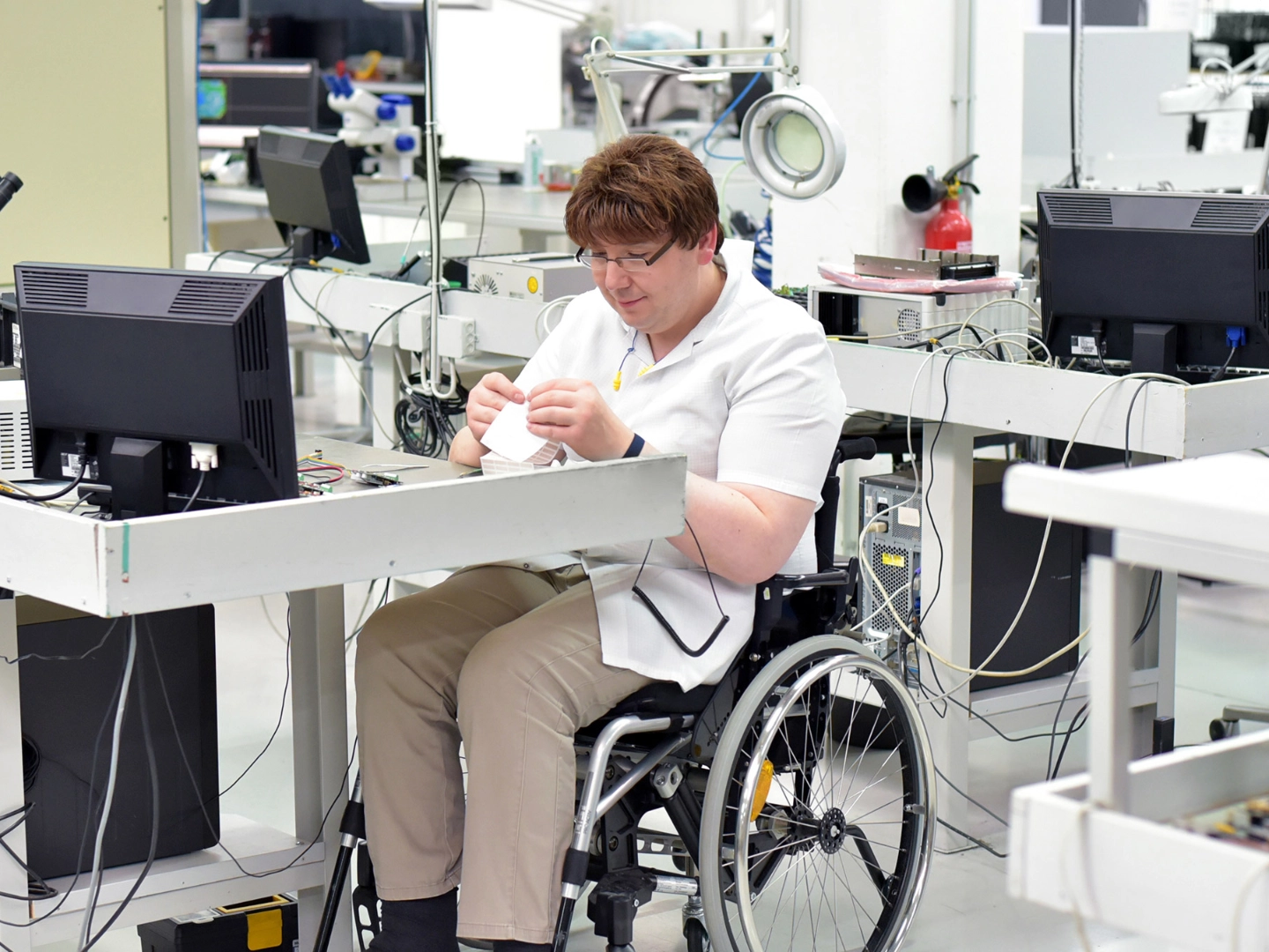 Rollstuhlgerechter Arbeitsplatz