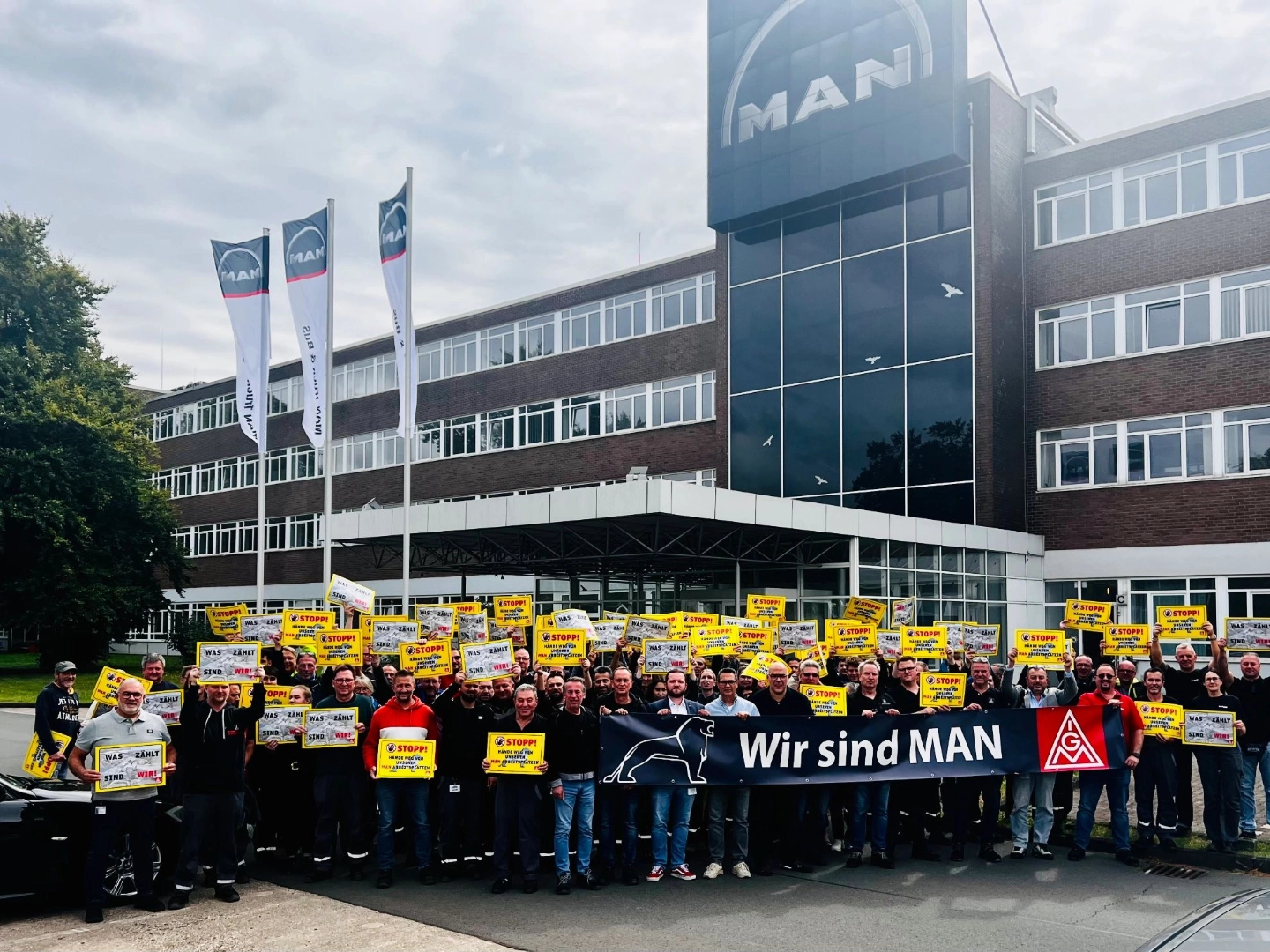 Aktion bei MAN Salzgitter