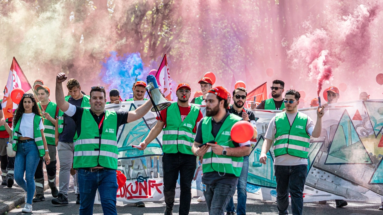 Stahl-Aktionstag am 14.6.2023 in Duisburg