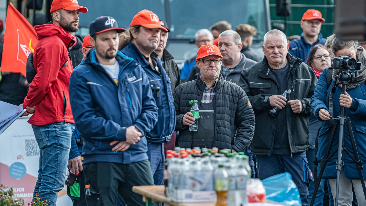 Impressionen vom Warnstreik Kirchhoff Beulco Kreis Olpe