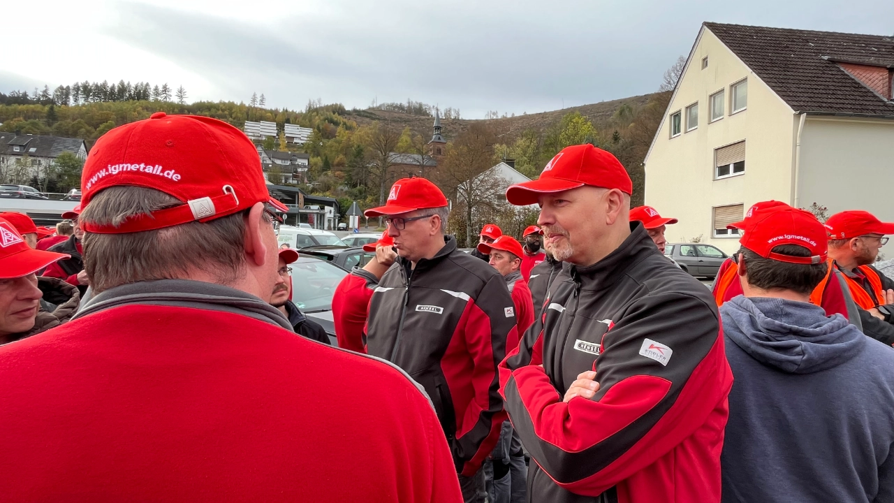 Impressionen Warnstreik Hensel Electric Kreis Olpe