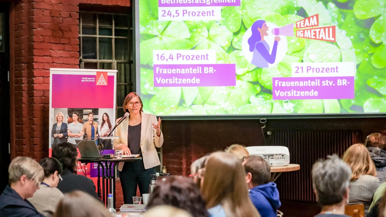 Impressionen des Betriebsrätinnen Tages von IG Metall Olpe und Siegen mit Christiane Benner als Gast