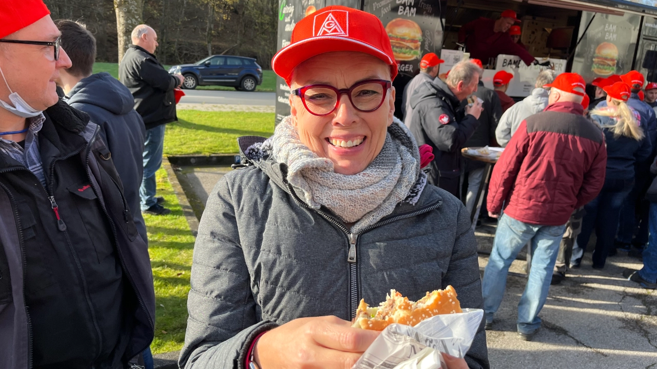 Impressionen Warnstreik Grosshaus Kreis Olpe