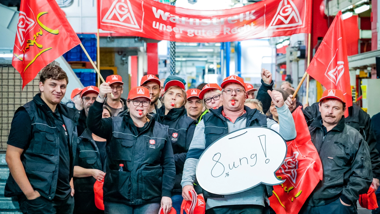 Impressionen Warnstreik Heinrich Huhn Kreis Olpe