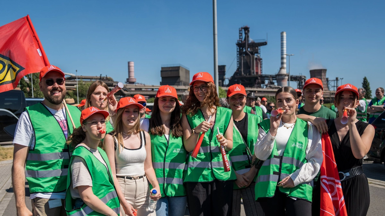 Stahl-Aktionstag am 14.6.2023 in Duisburg