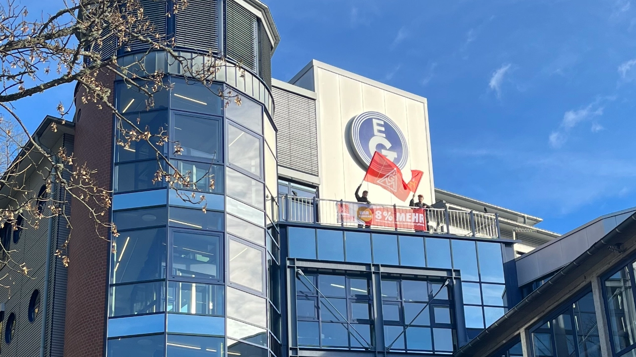 Impressionen Warnstreik Grosshaus Kreis Olpe
