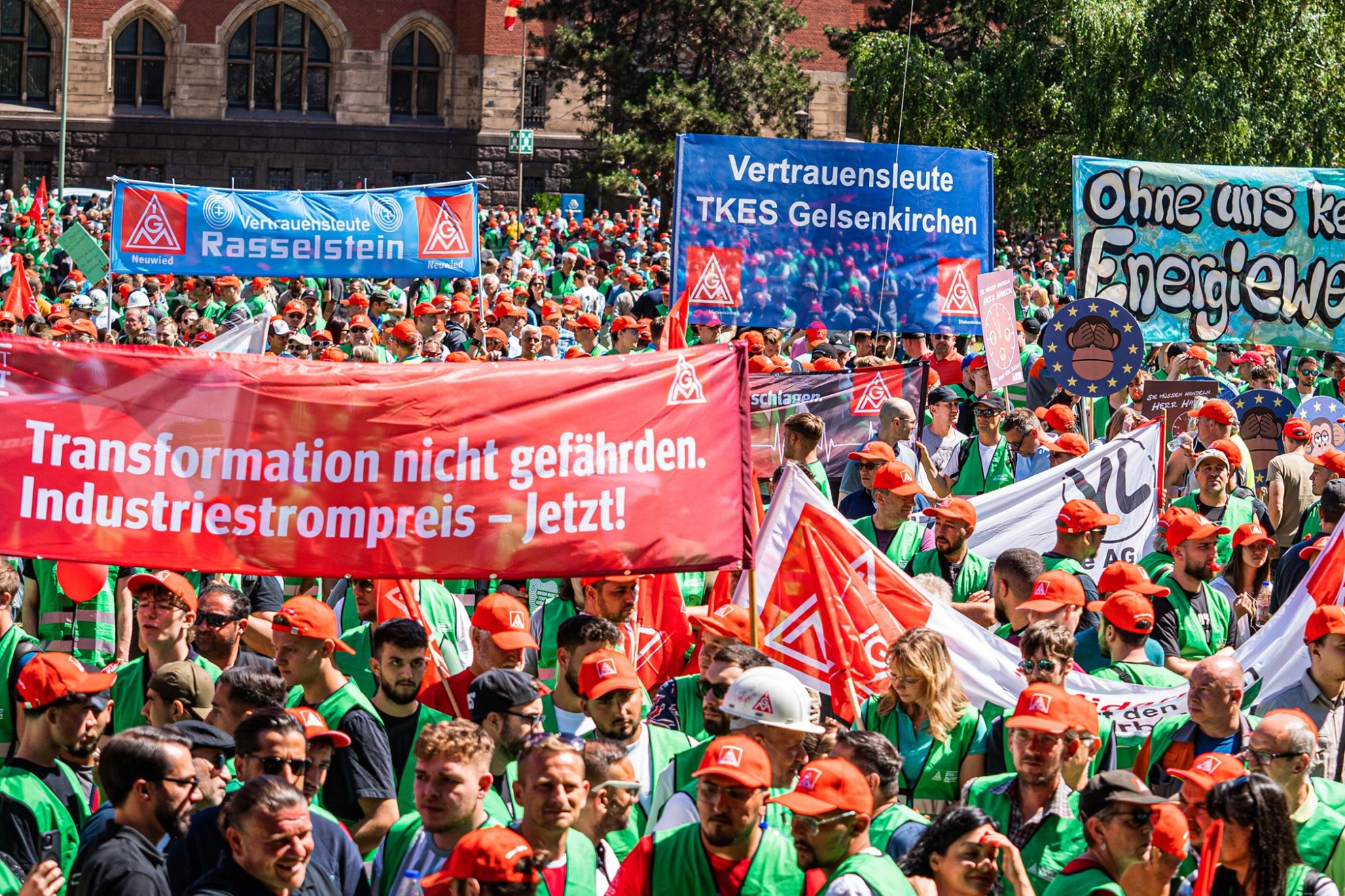 Stahl-Aktionstag am 14.6.2023 in Duisburg