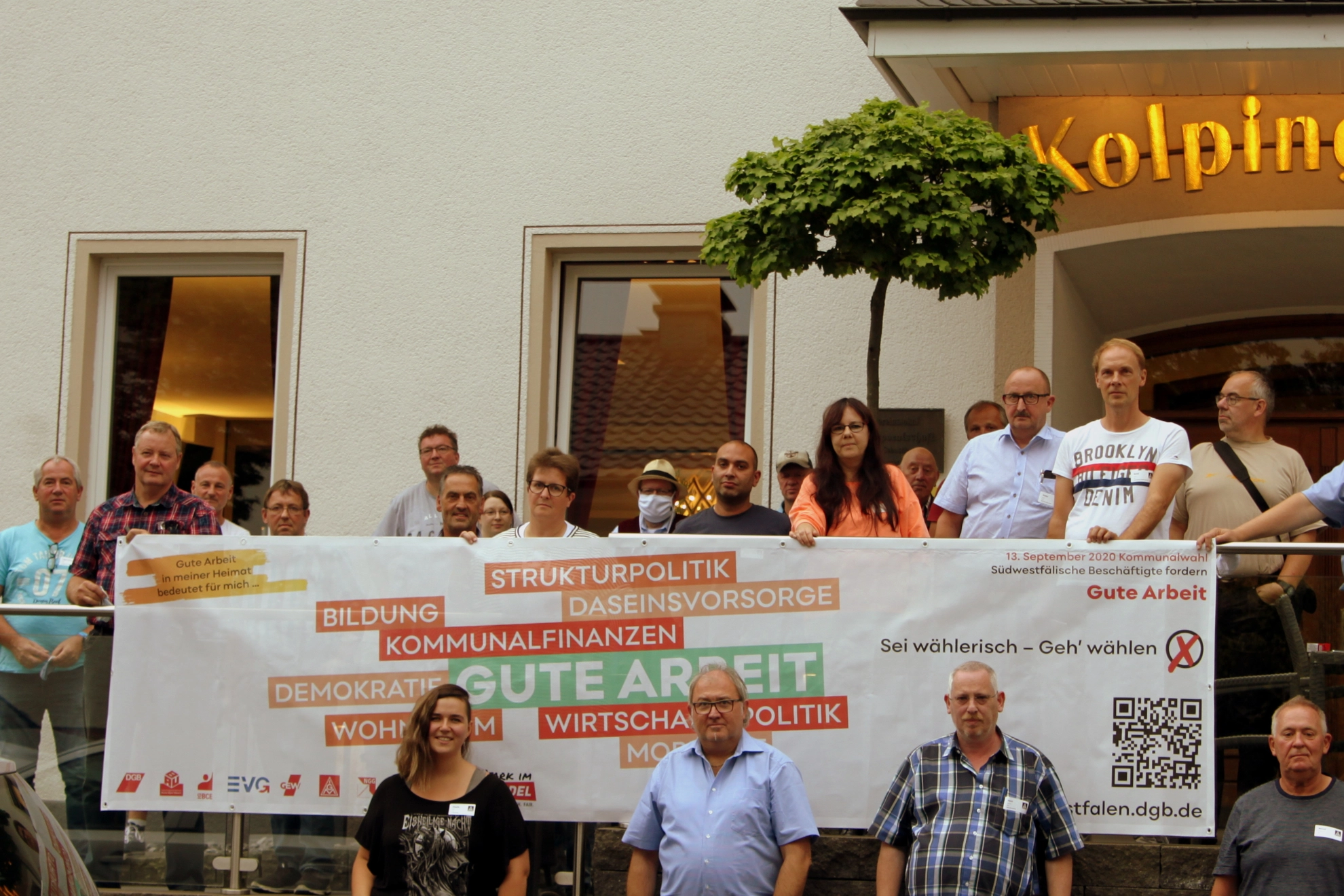 Delegierte Der IG Metall Olpeunterstützen die Aktion des DGB zur Kommunalwahl
