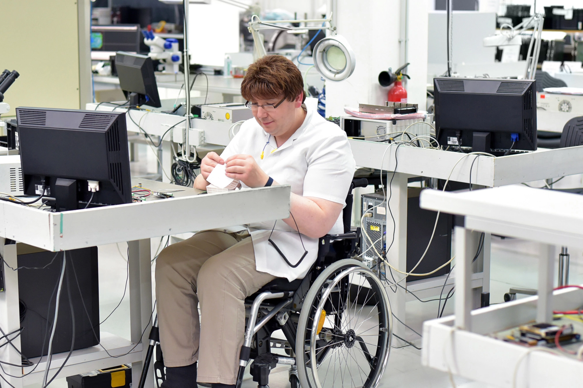 Rollstuhlgerechter Arbeitsplatz