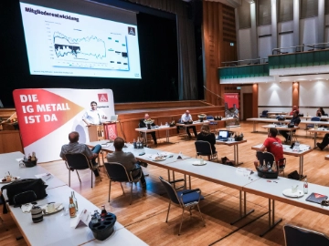 Konstituierende Delegiertenversammlung der IG Metall Olpe - André Arenz wiedergewählt