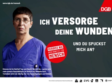 Vergiss nie, hier arbeitet ein Mensch!