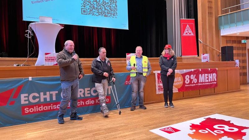 Impressionen Warnstreik Stadthalle Olpe
