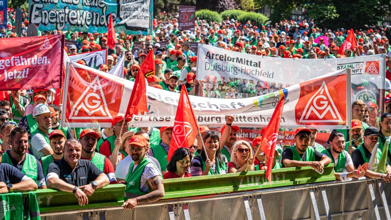 Stahl-Aktionstag am 14.6.2023 in Duisburg