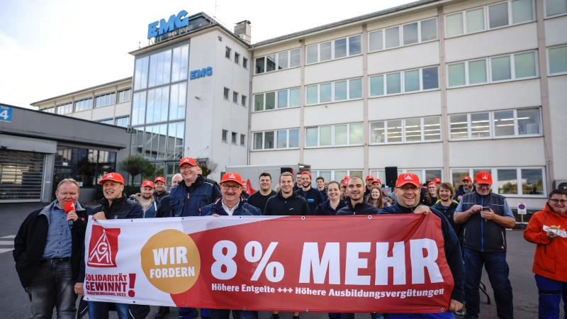 Impressionen Warnstreik EMG Wenden Kreis Olpe