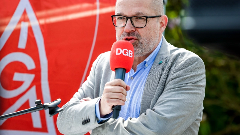Impressionen des Warnstreiks zur Eisen und Stahl Tarifrunde im Kreis Olpe