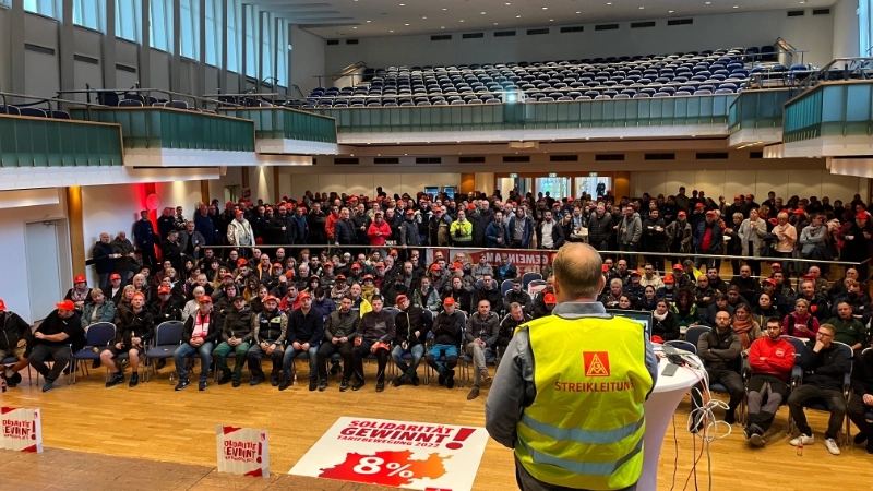 Impressionen Warnstreik Stadthalle Olpe