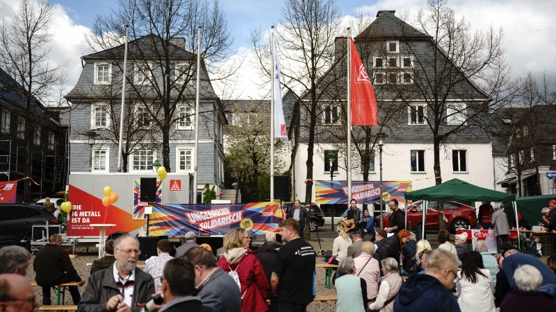 Impressionen vom DGB Arbeitnehmer_innen Empfang Olpe