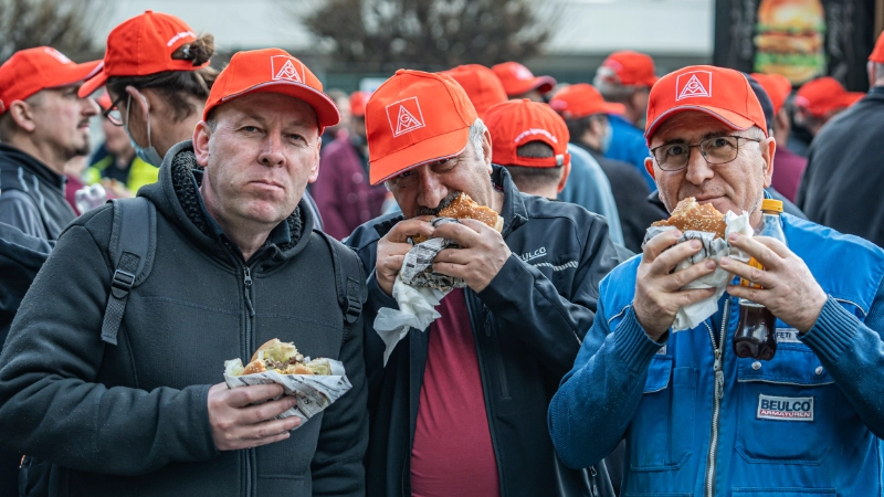 Impressionen vom Warnstreik Kirchhoff Beulco Kreis Olpe