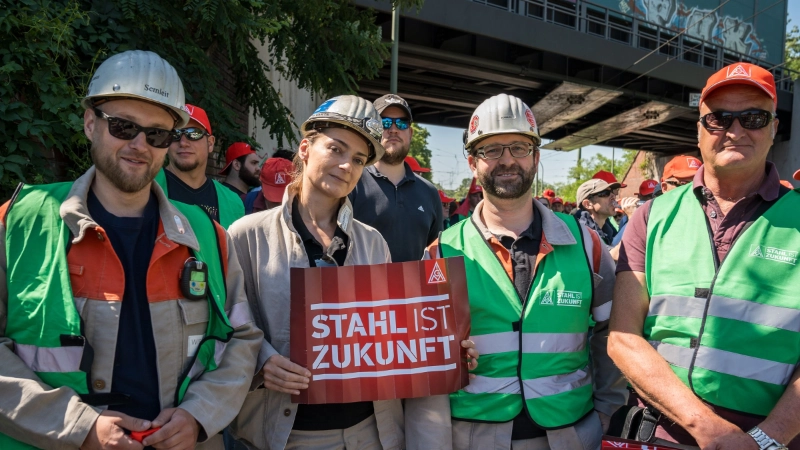 Stahl-Aktionstag am 14.6.2023 in Duisburg