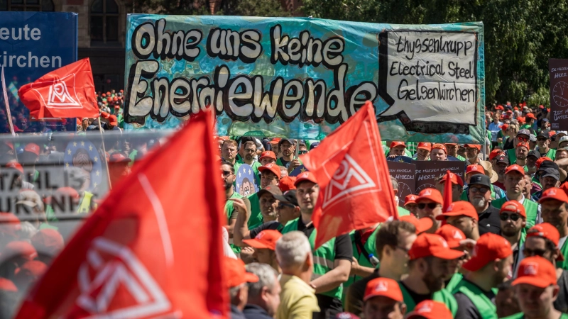 Stahl-Aktionstag am 14.6.2023 in Duisburg