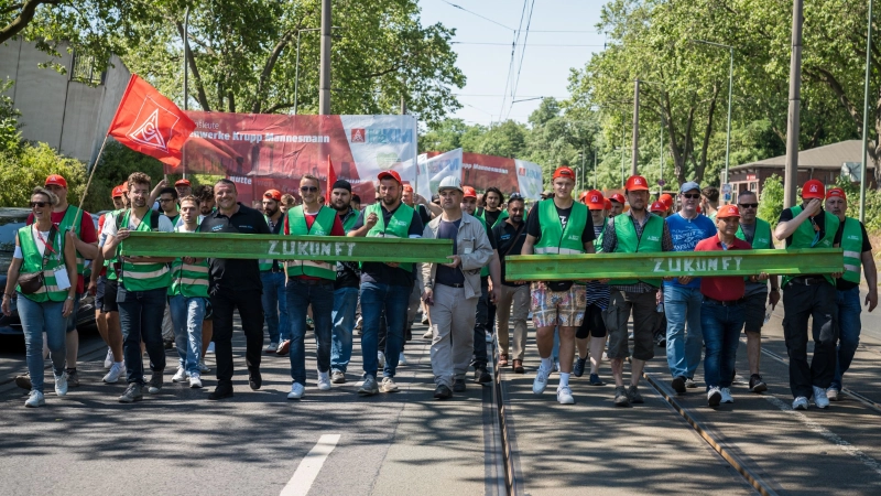 Stahl-Aktionstag am 14.6.2023 in Duisburg