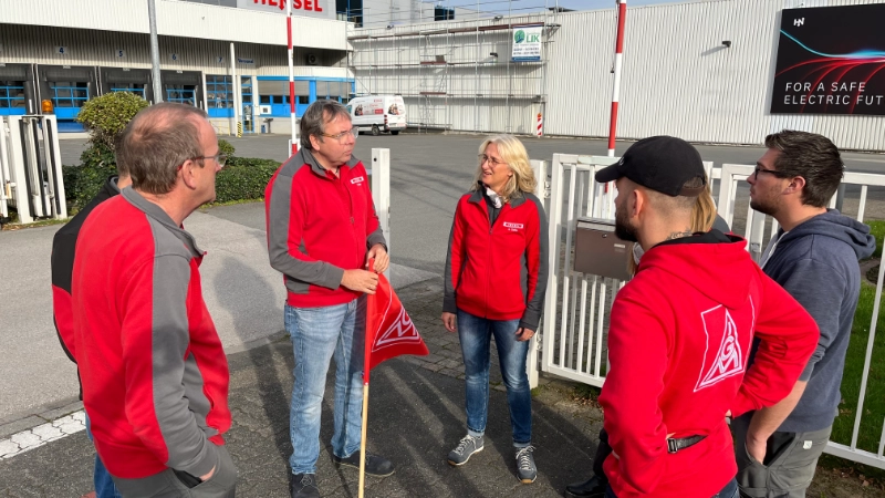 Impressionen Warnstreik Hensel Electric Kreis Olpe