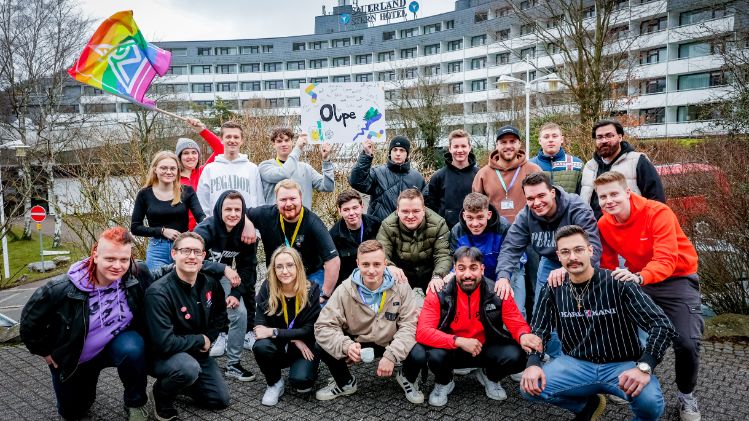 Die Delegation aus Olpe bei der JAV/BR Tagung 2023 in Wllingen