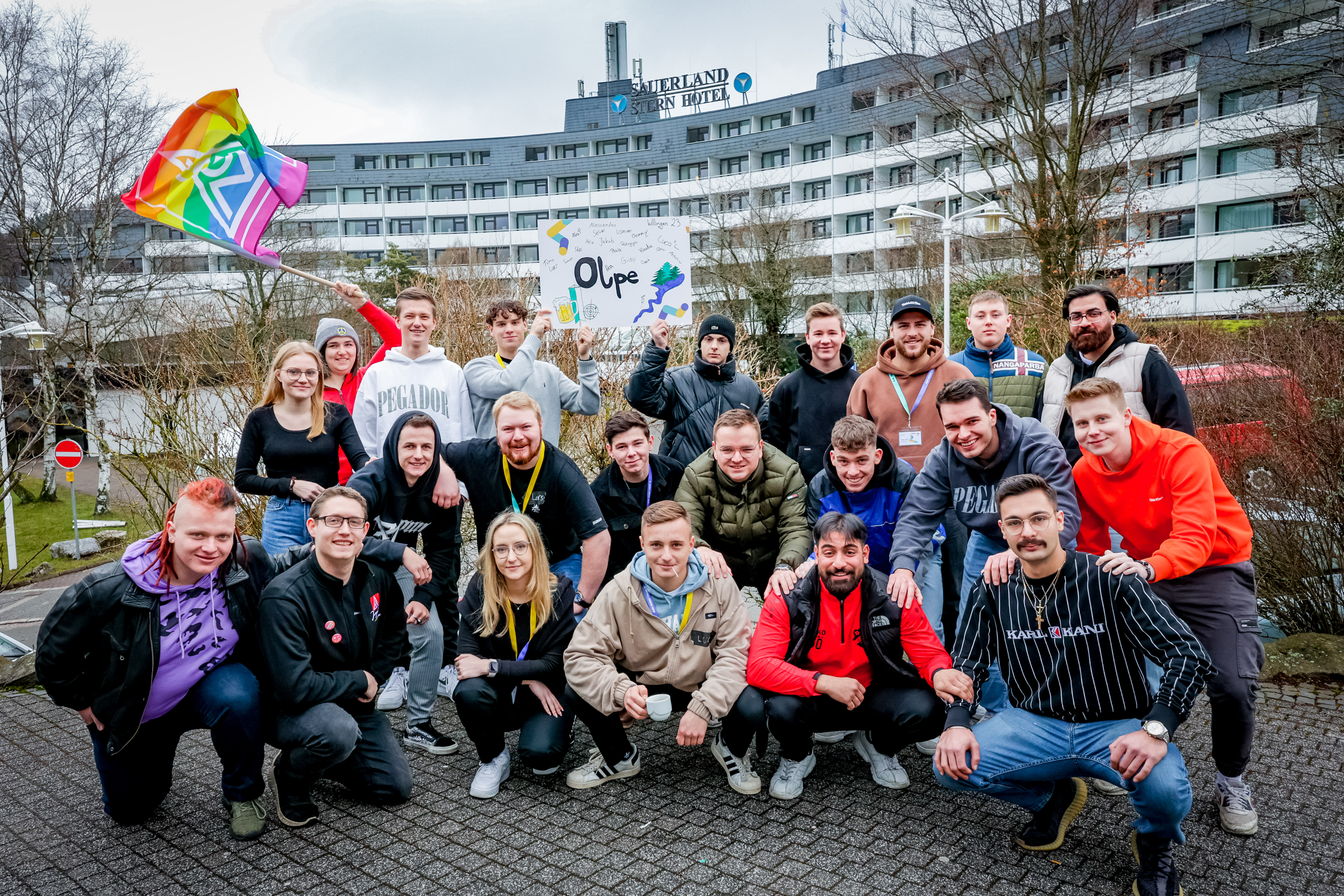 Die Delegation aus Olpe bei der JAV/BR Tagung 2023 in Wllingen