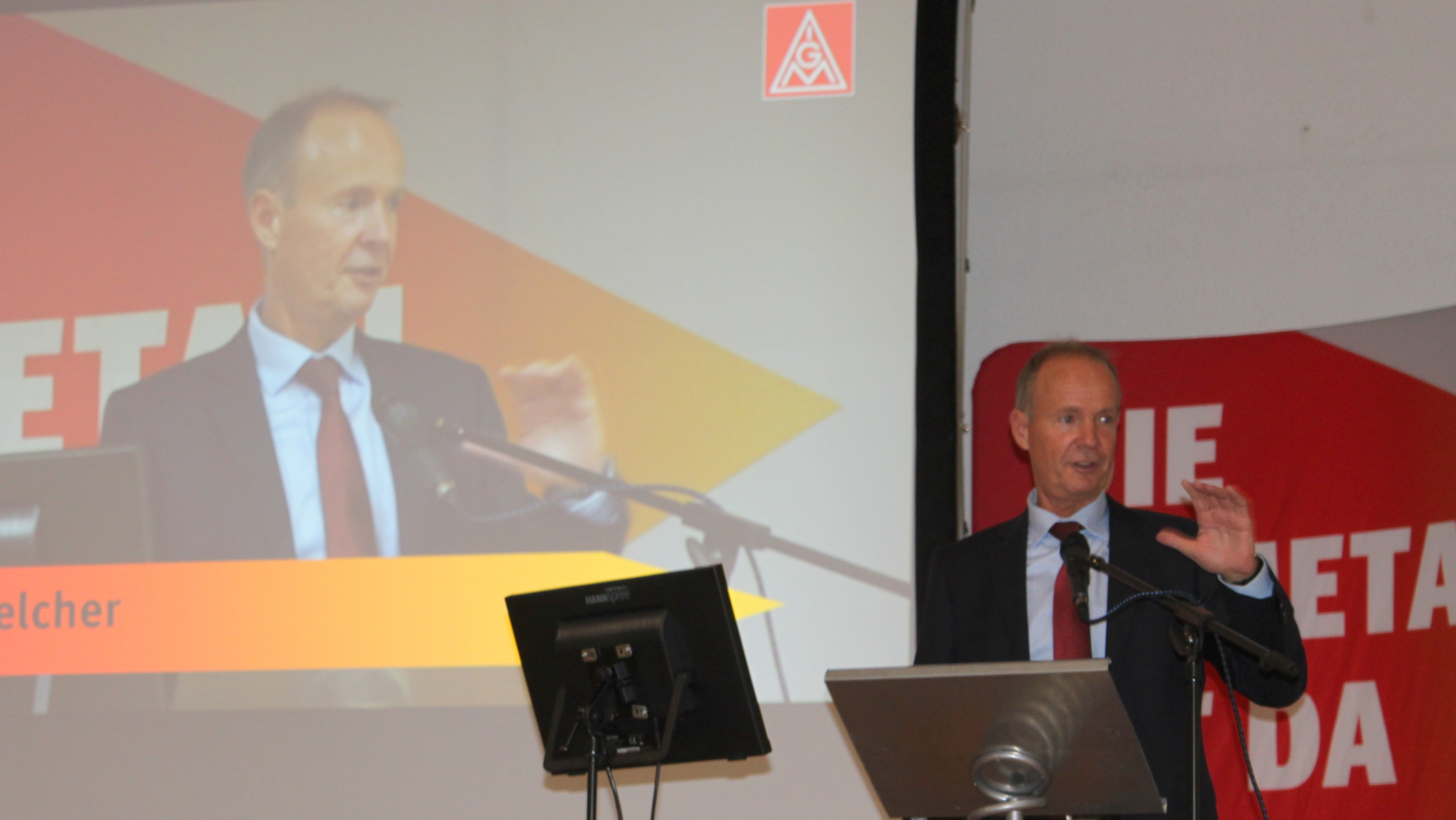 Theo Melcher spricht auf BR Konferenz