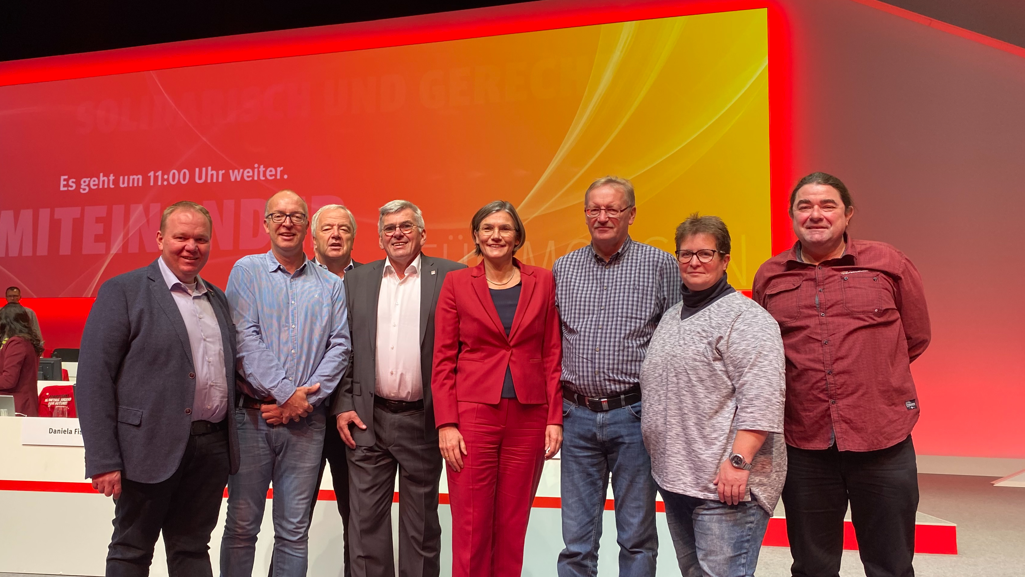 Die Teilnehmer der IG Metall Olpe beim Gewerkschaftstag in Nürnberg