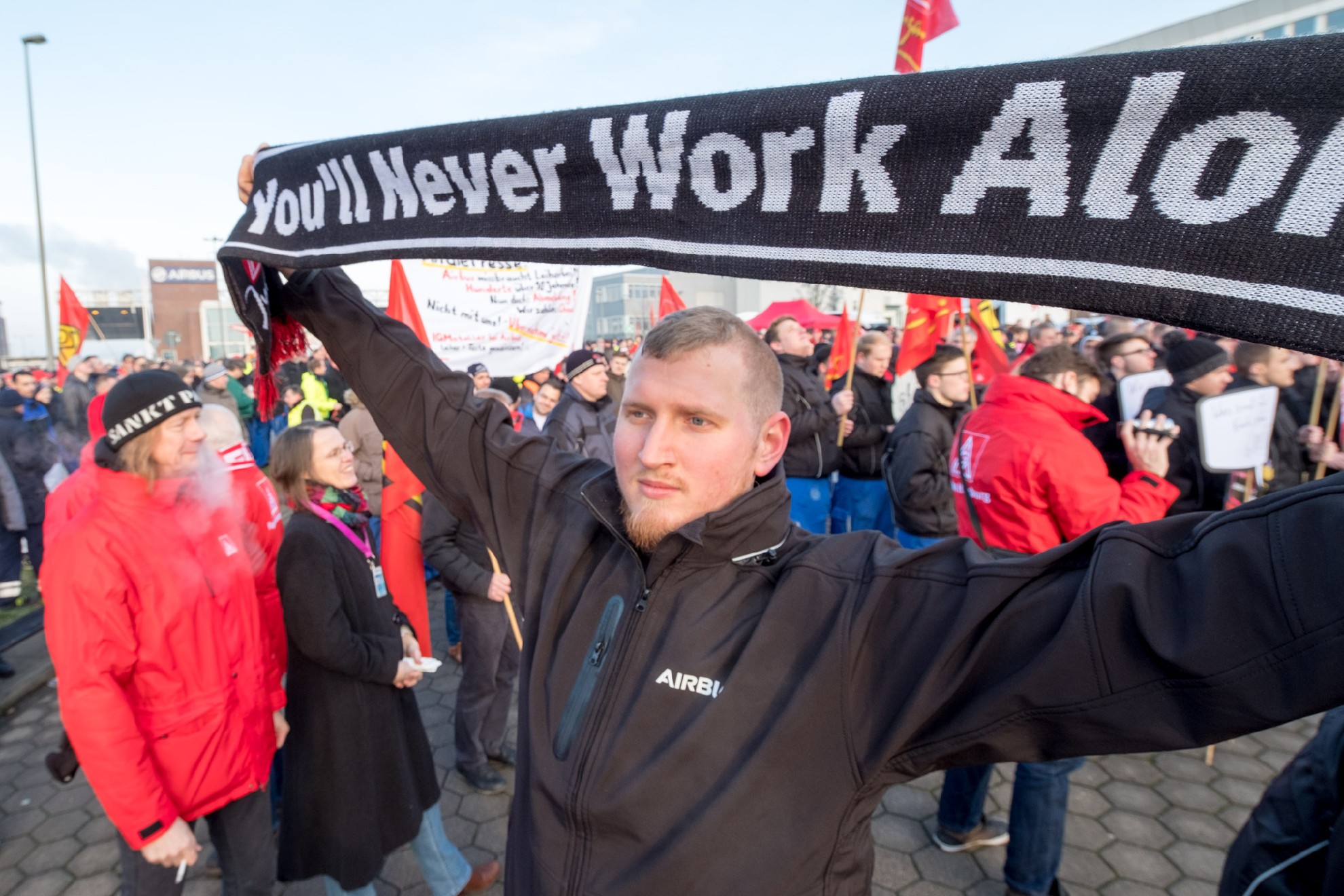 Tarifrunde 2018: Aktion bei Airbus
